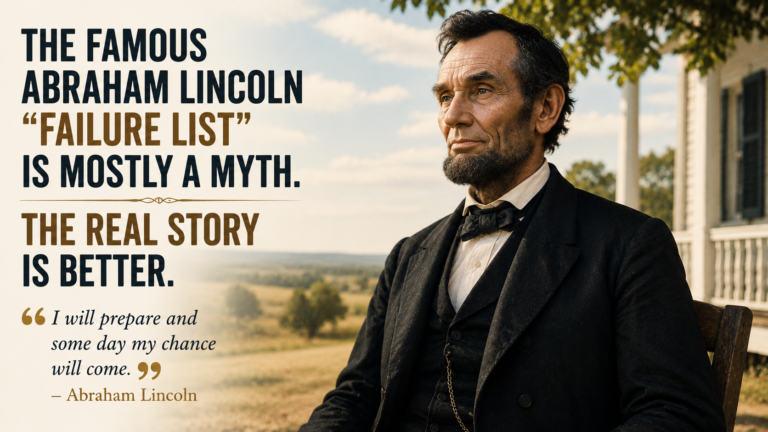 The Famous Abraham Lincoln “Failure List” Is Mostly a Myth. The Real Story Is Better.