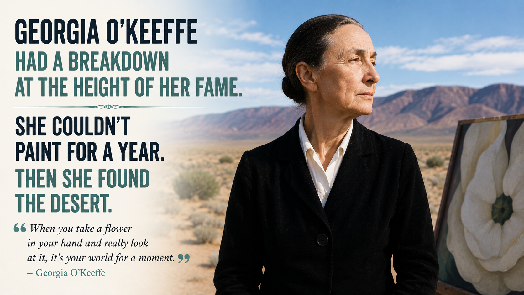Georgia O’Keeffe Had a Breakdown at the Height of Her Fame. She Couldn’t Paint for a Year. Then She Found the Desert.