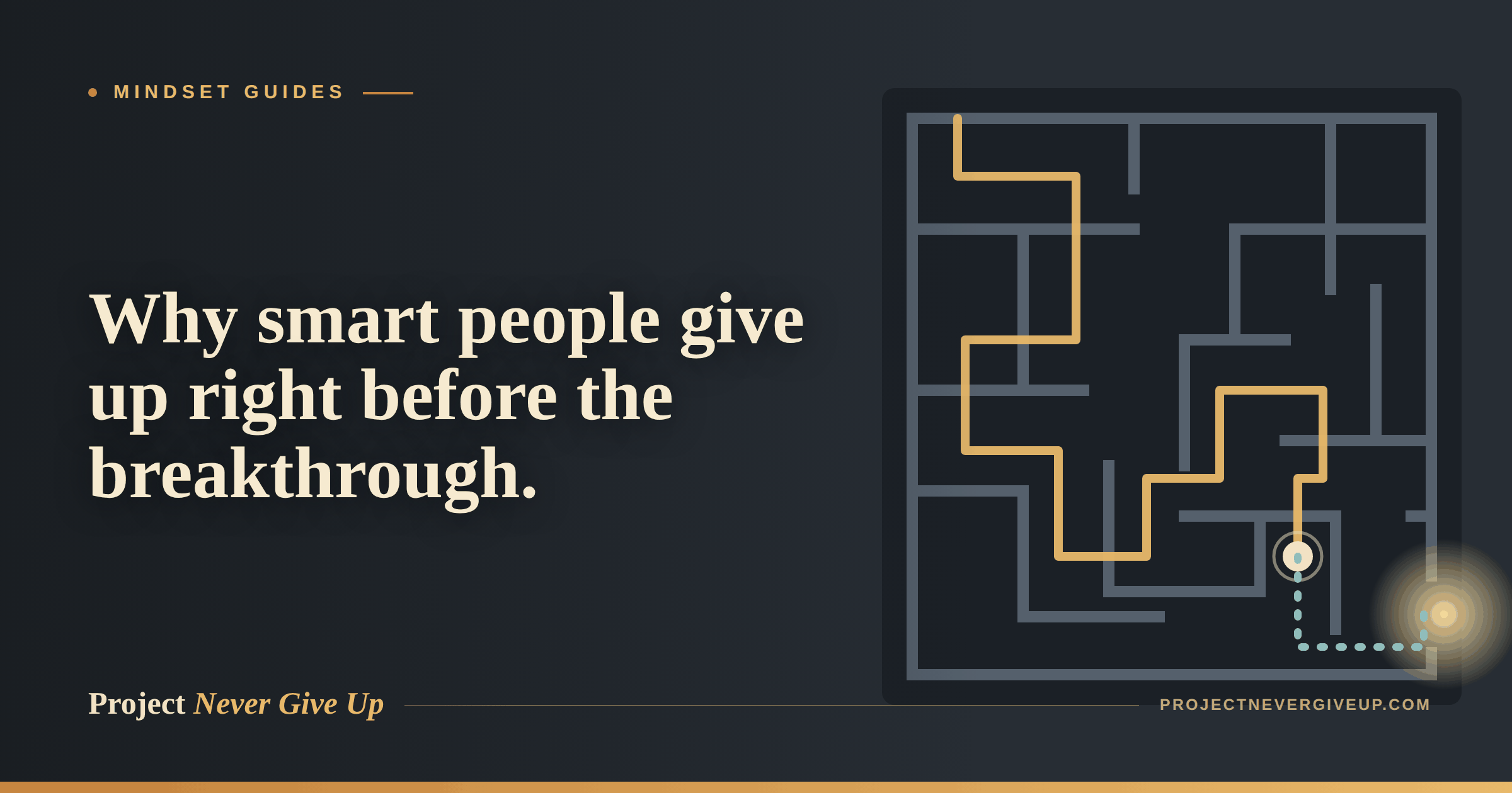 Why Smart, Hardworking People Give Up Right Before the Breakthrough (And How Not To)