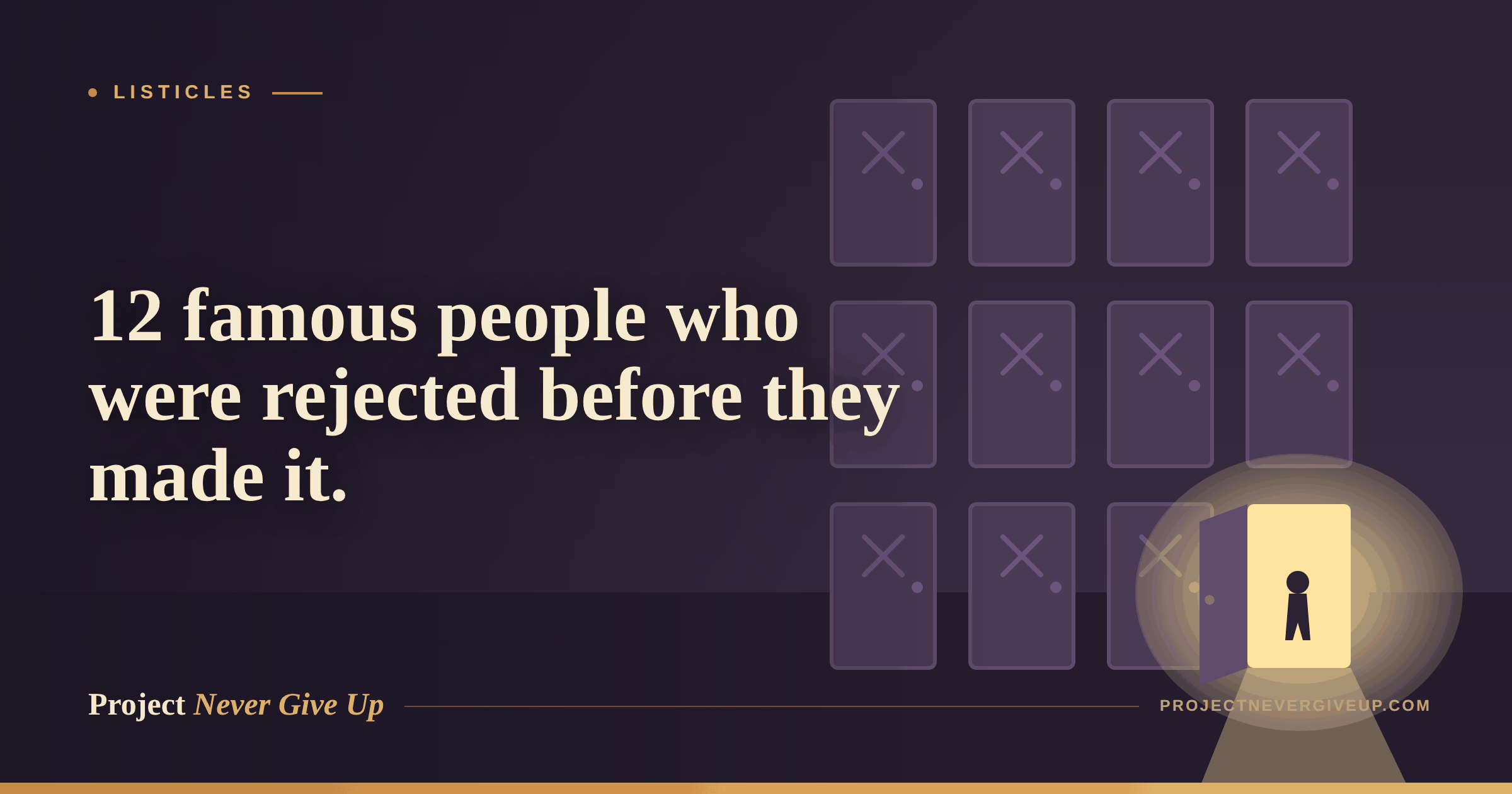 12 Famous People Who Were Rejected Before They Made It (Including One Who Was Told They Were Talentless)