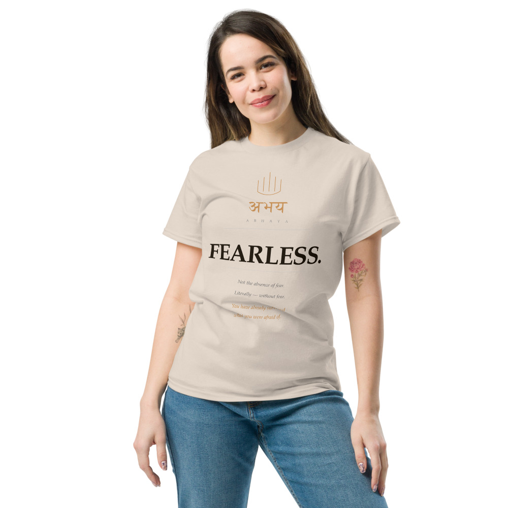 "Abhaya." Unisex Tee - Image 3
