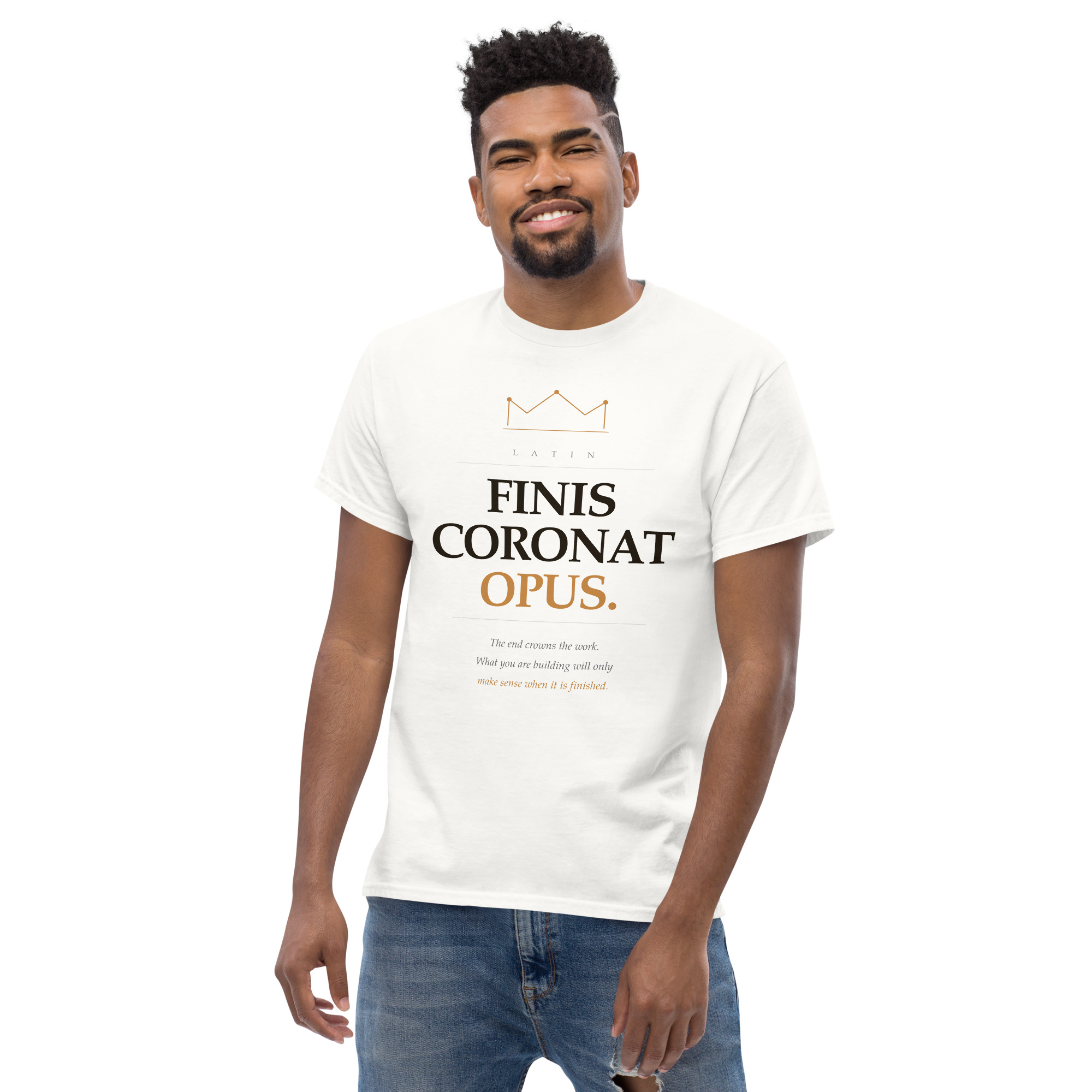 Finis Coronat Unisex classic tee - Image 90