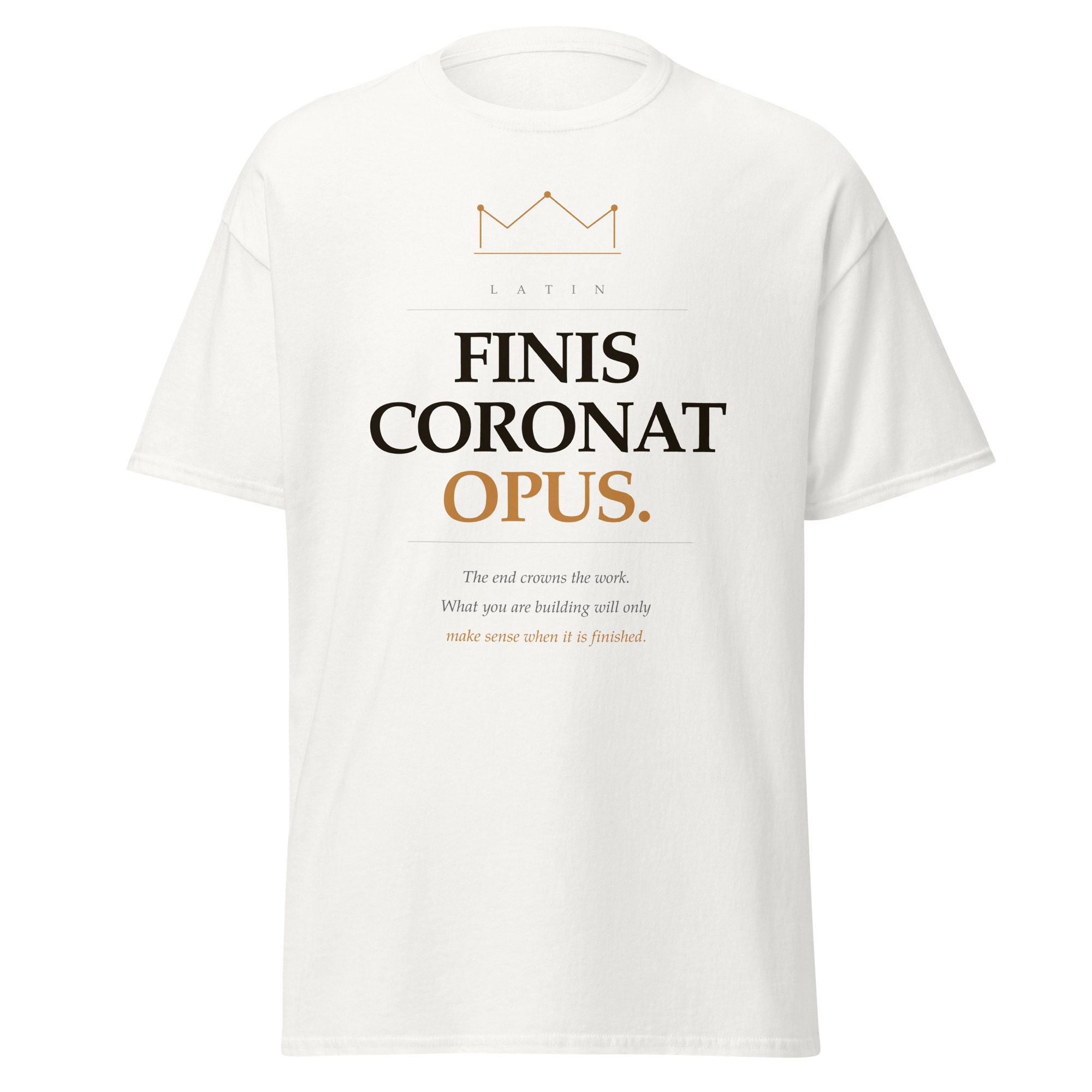 Finis Coronat Unisex classic tee