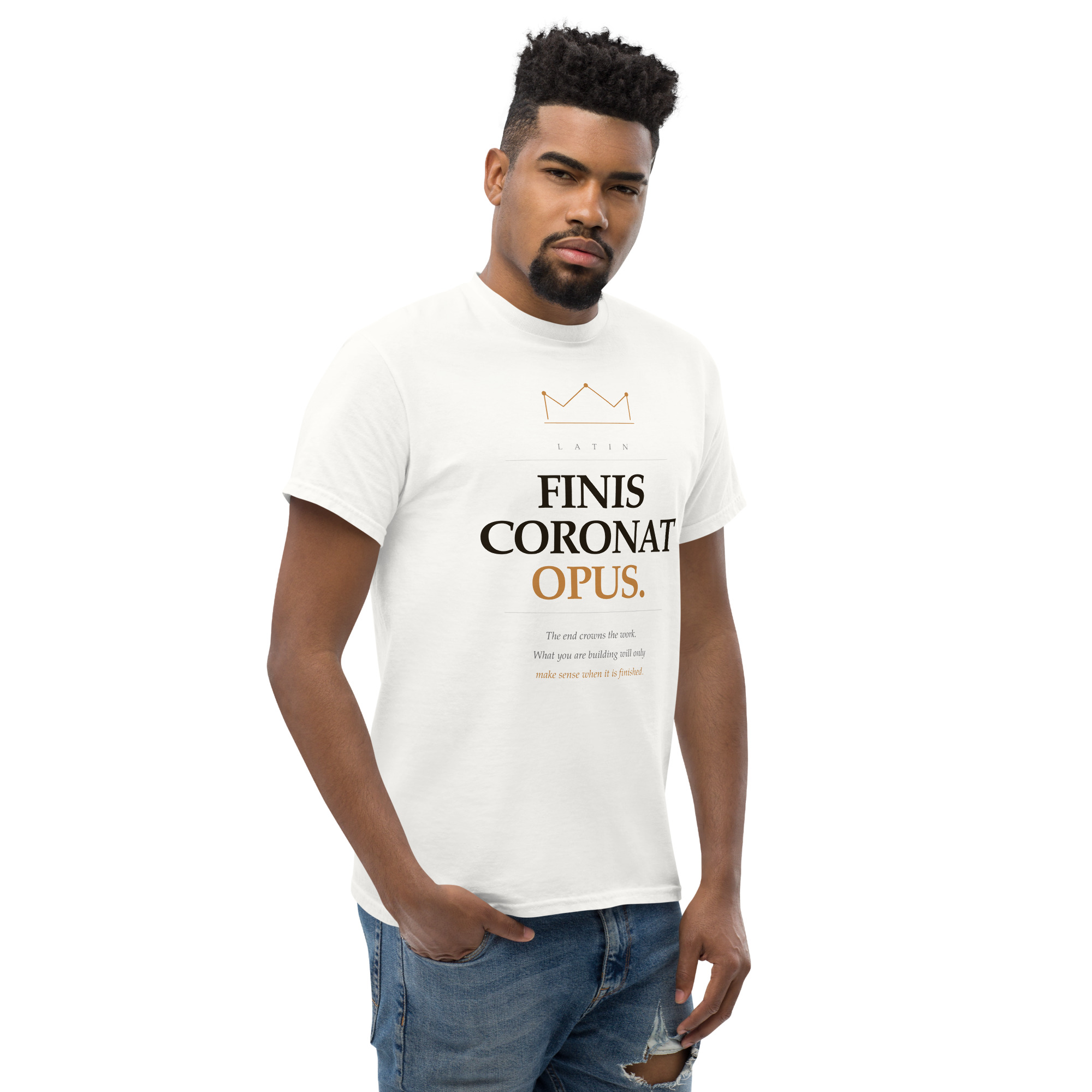Finis Coronat Unisex classic tee - Image 72