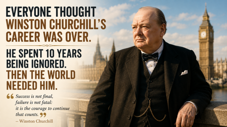 Everyone Thought Winston Churchill’s Career Was Over. He Spent 10 Years Being Ignored. Then the World Needed Him.