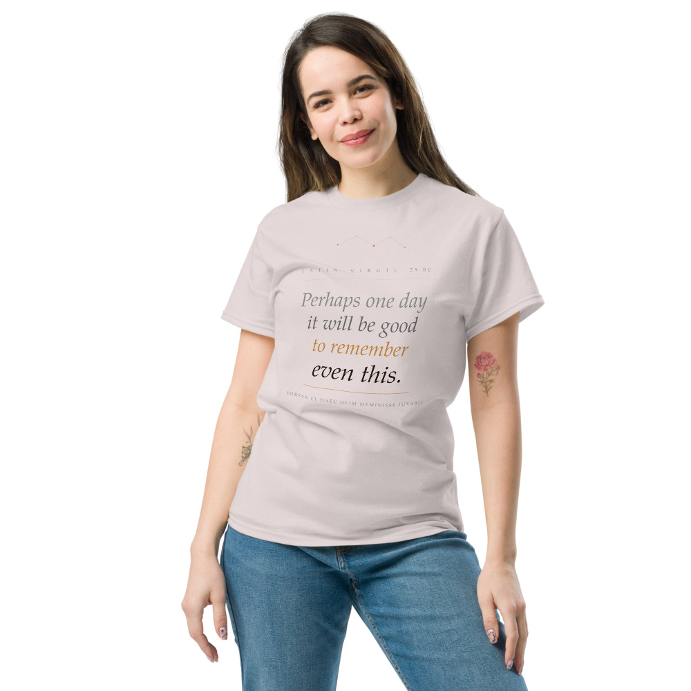 "Forsan et Haec." Unisex Tee - Image 3