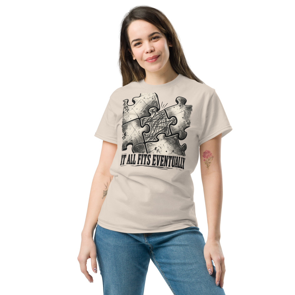 "It All Fits Eventually" Puzzle Tee - Image 3