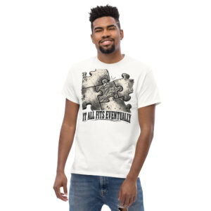 "It All Fits Eventually" Puzzle Tee