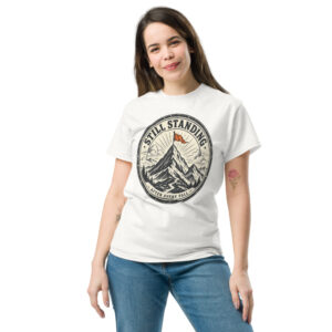 "Still Standing." Mountain Badge Tee